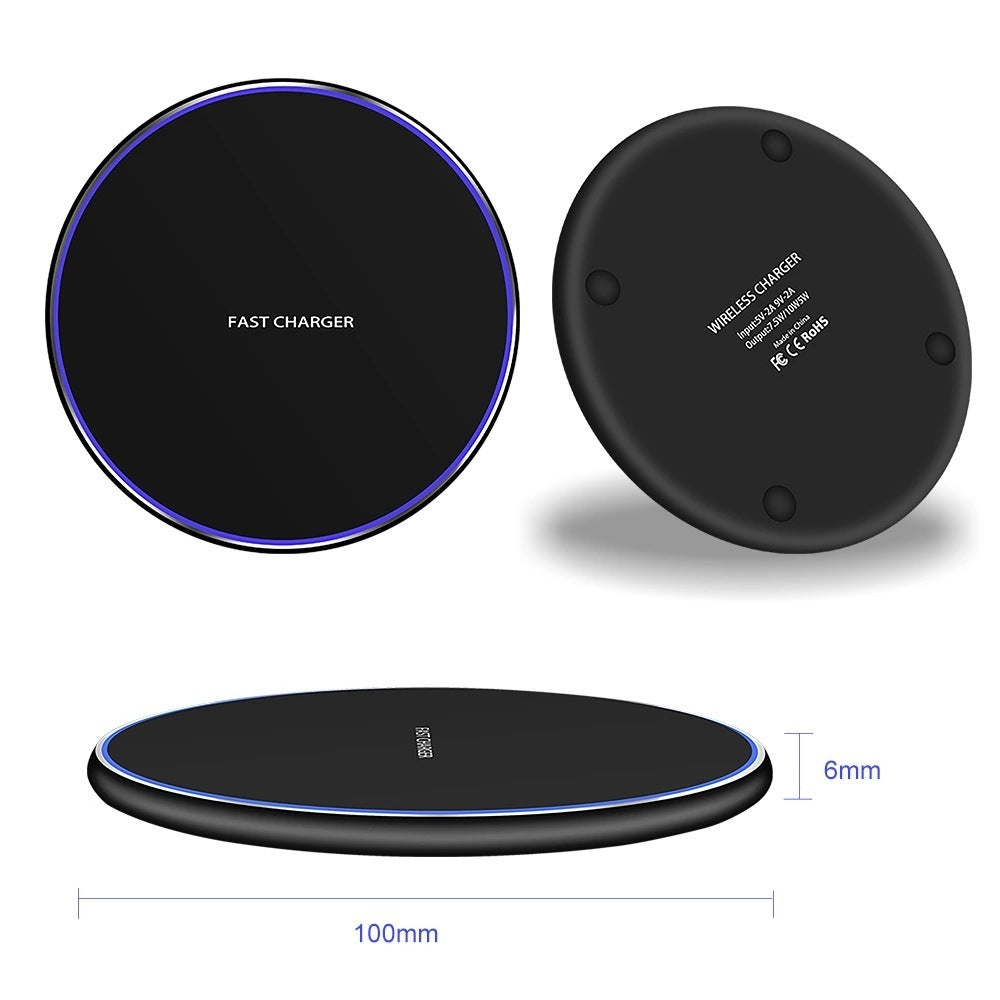 Fast 15W Wireless Charger – Works with iPhone & Android!