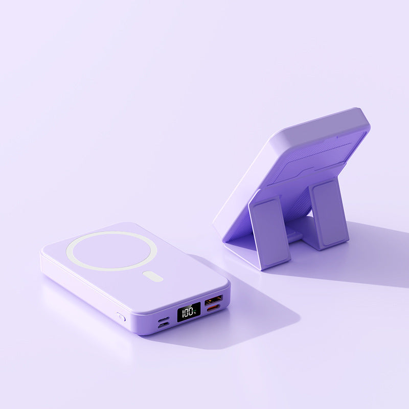Magnetic Wireless Power Bank With Bracket